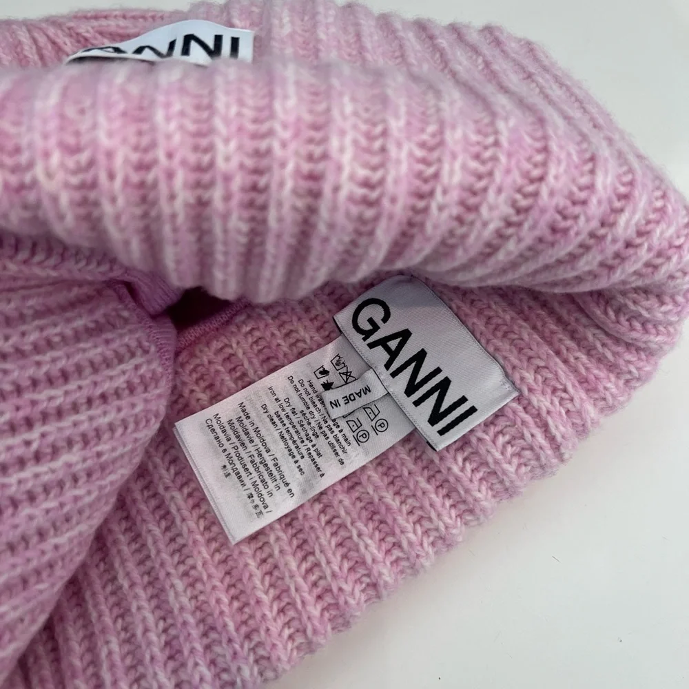 Ganni Pink Knit Beanie - Picture 6 of 6